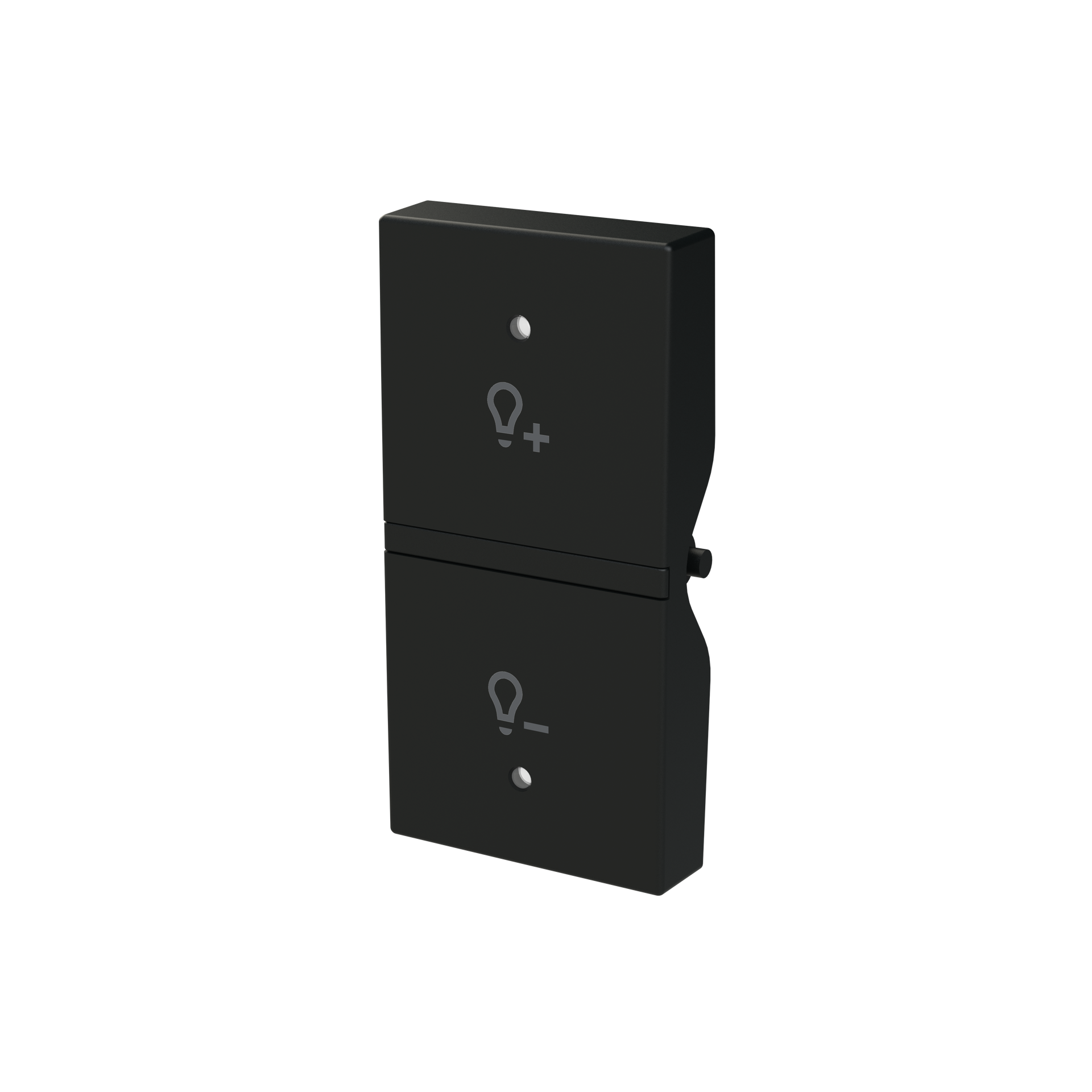 Rocker for Dimmer with Symbol "light" Matt Black - Zenit S – Immagine 3 di 3