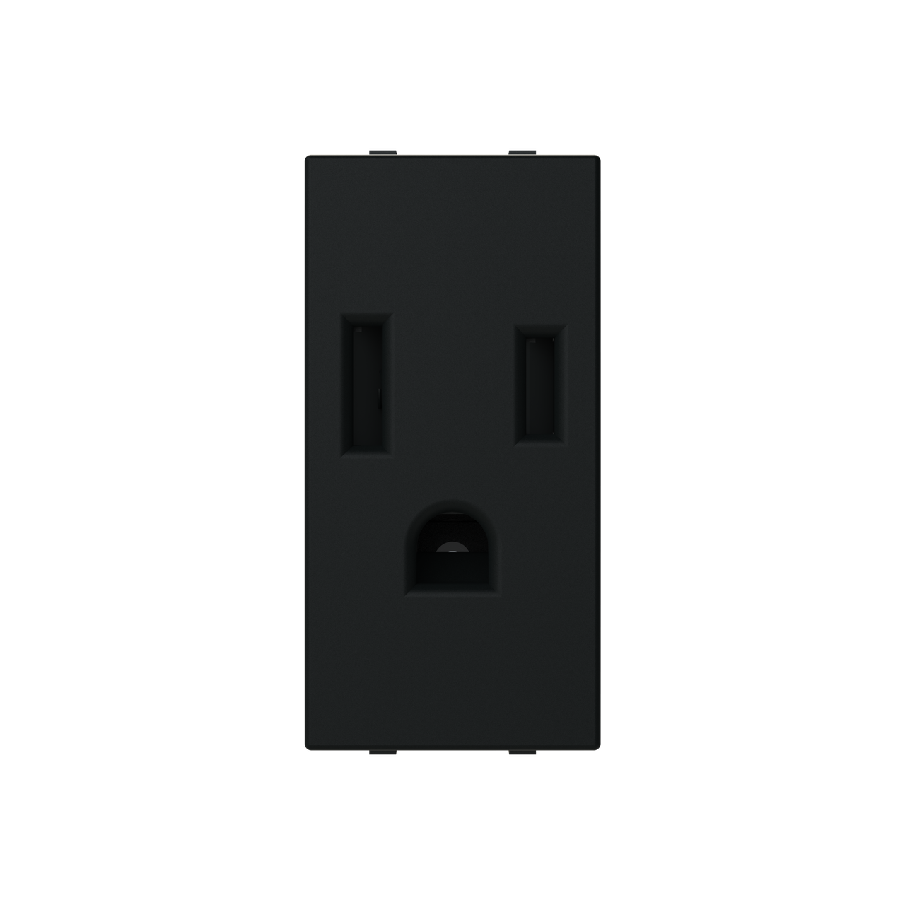 Socket outlet insert/cover Without imprint Black - Zenit S