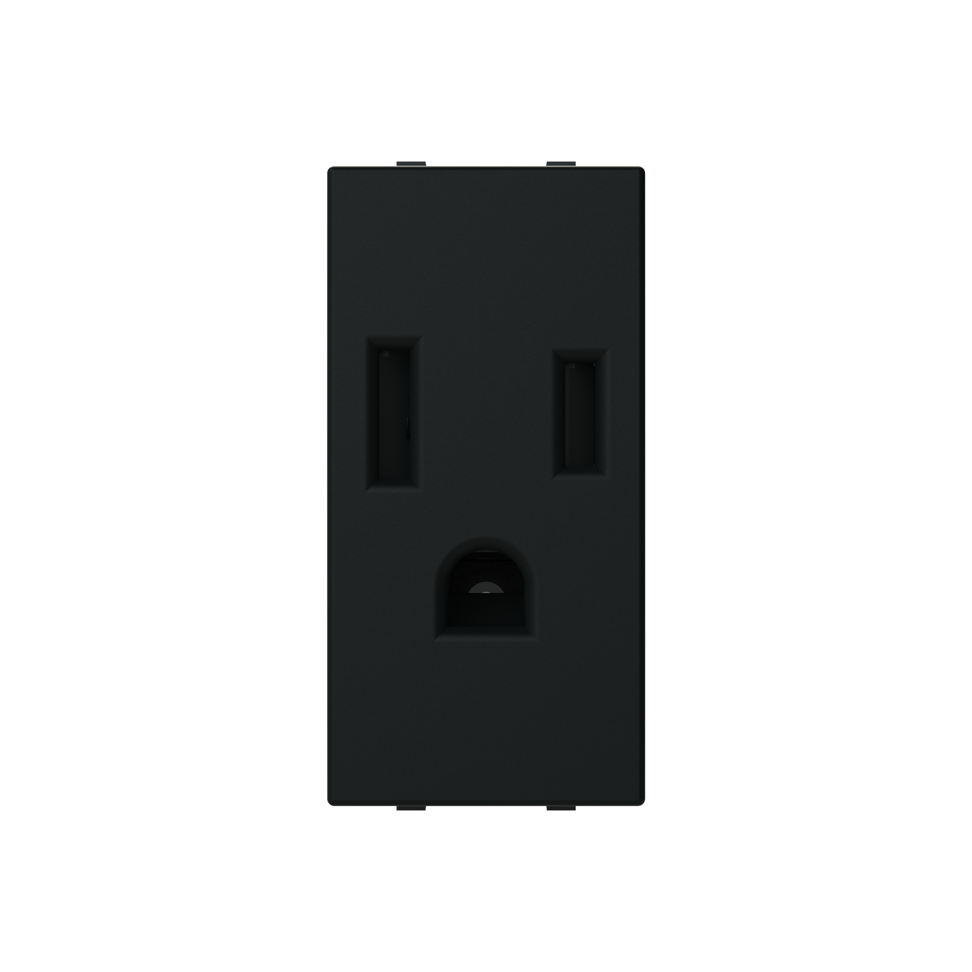 Socket outlet insert/cover Without imprint Black - Zenit S
