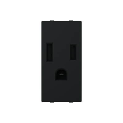Socket outlet insert/cover Without imprint Black - Zenit S