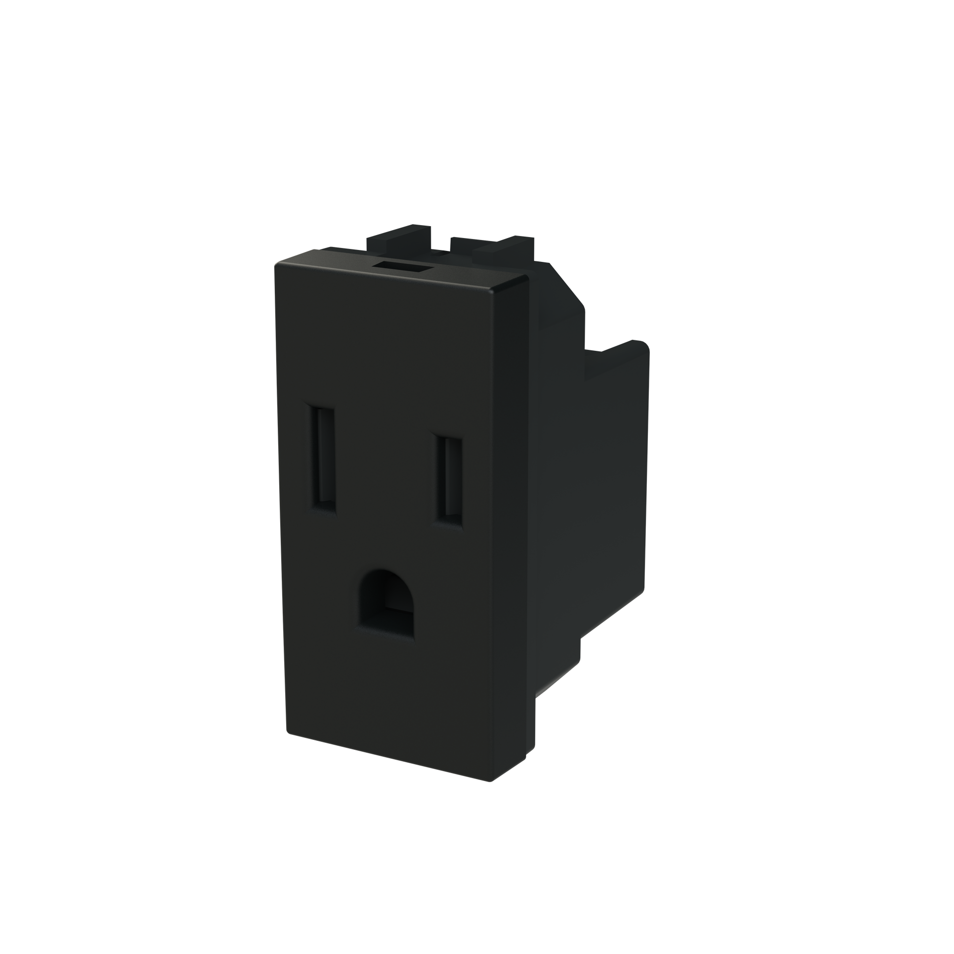 Socket outlet insert/cover Without imprint Black - Zenit S – Immagine 3 di 3
