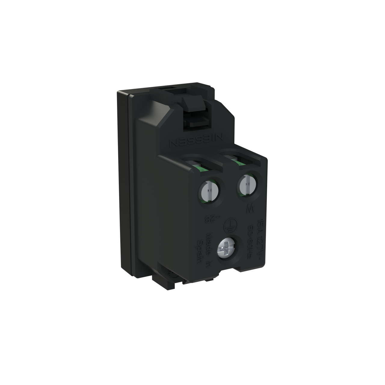Socket outlet insert/cover Without imprint Black - Zenit S – Immagine 2 di 3