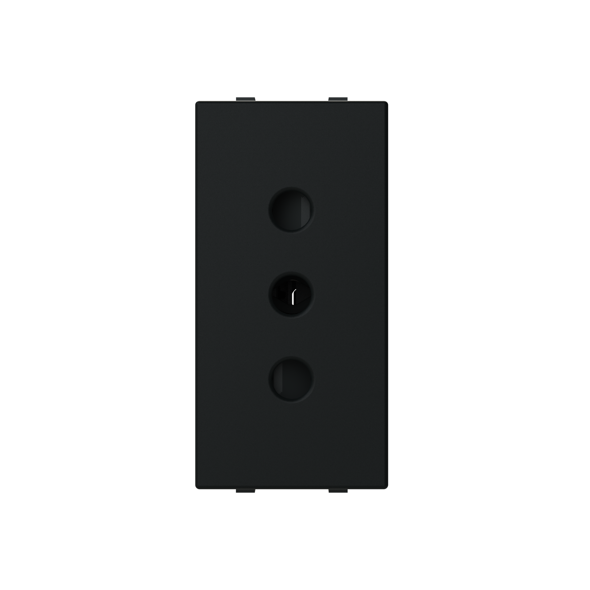Socket outlet insert/cover Without imprint Black - Zenit S