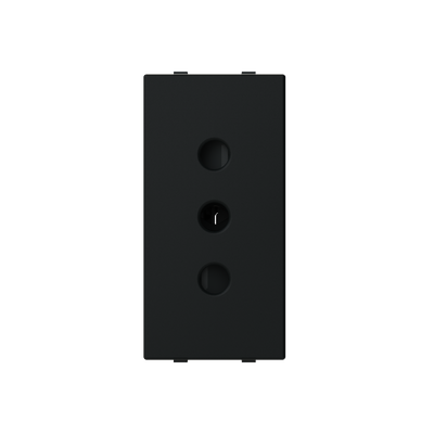 Socket outlet insert/cover Without imprint Black - Zenit S