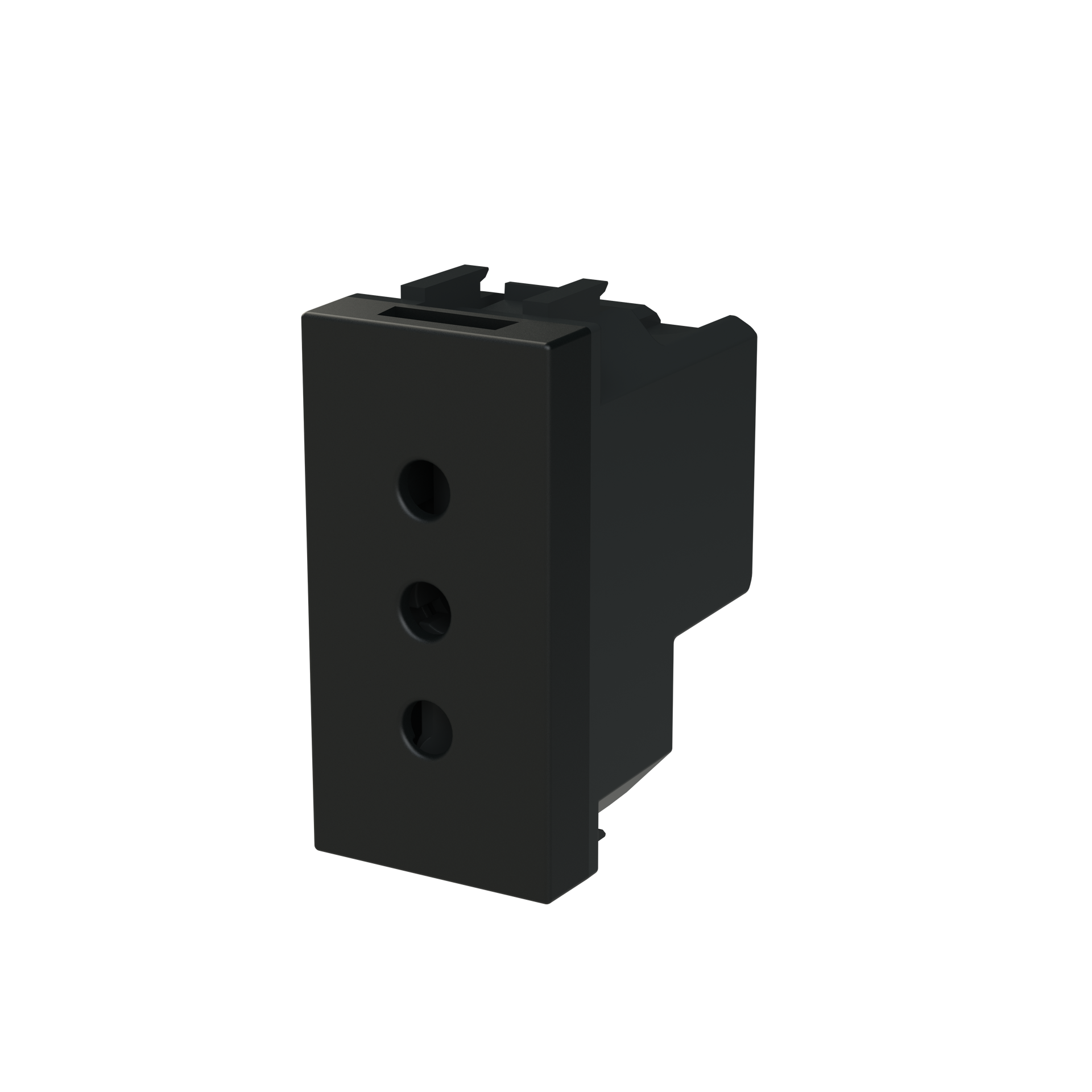 Socket outlet insert/cover Without imprint Black - Zenit S – Immagine 3 di 3