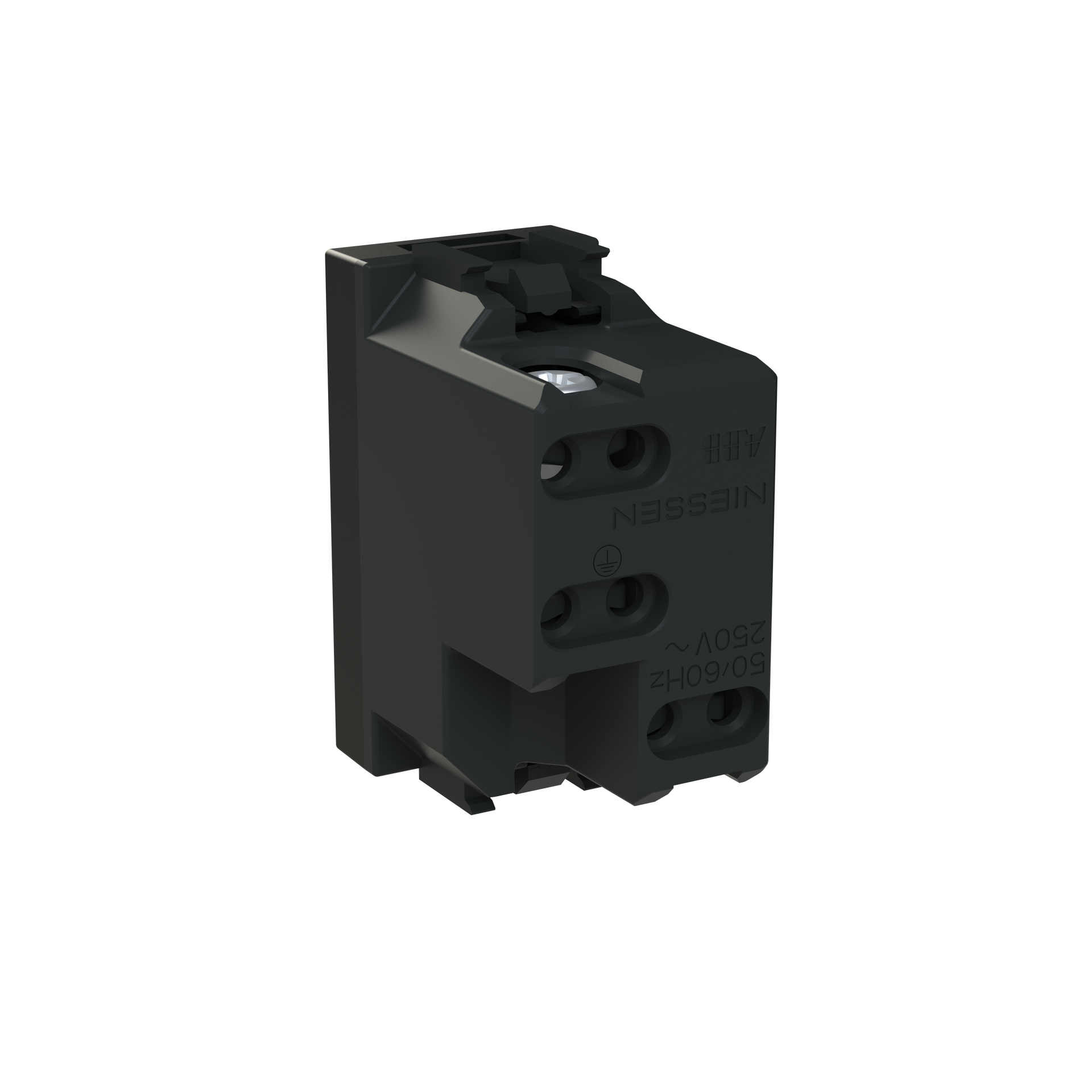 Socket outlet insert/cover Without imprint Black - Zenit S – Immagine 2 di 3