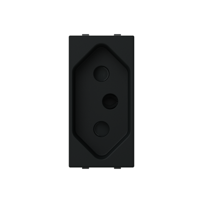 Socket outlet BR Matt Black - Zenit