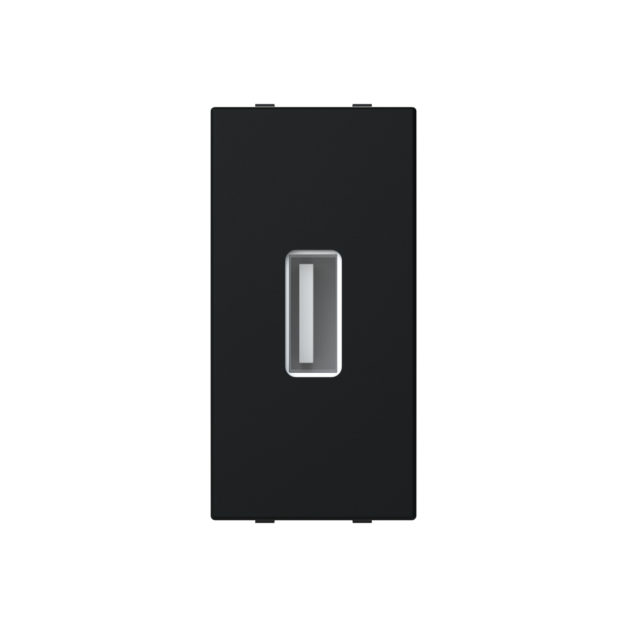 Insert/cover Usb 1 gang Black - Zenit S – Immagine 2 di 3