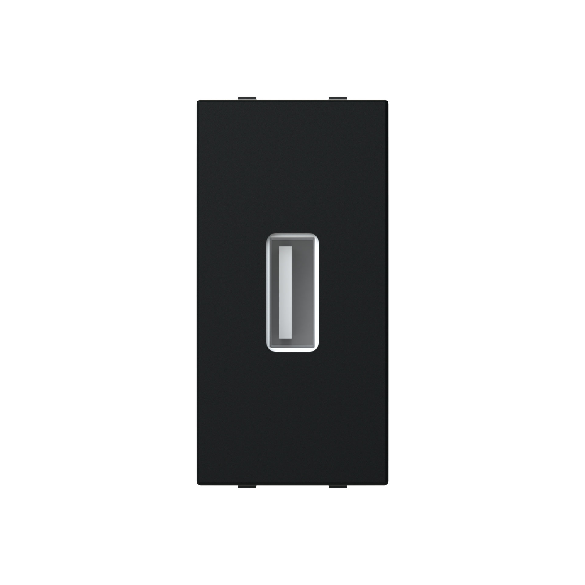 Insert/cover Usb 1 gang Black - Zenit S – Immagine 2 di 3