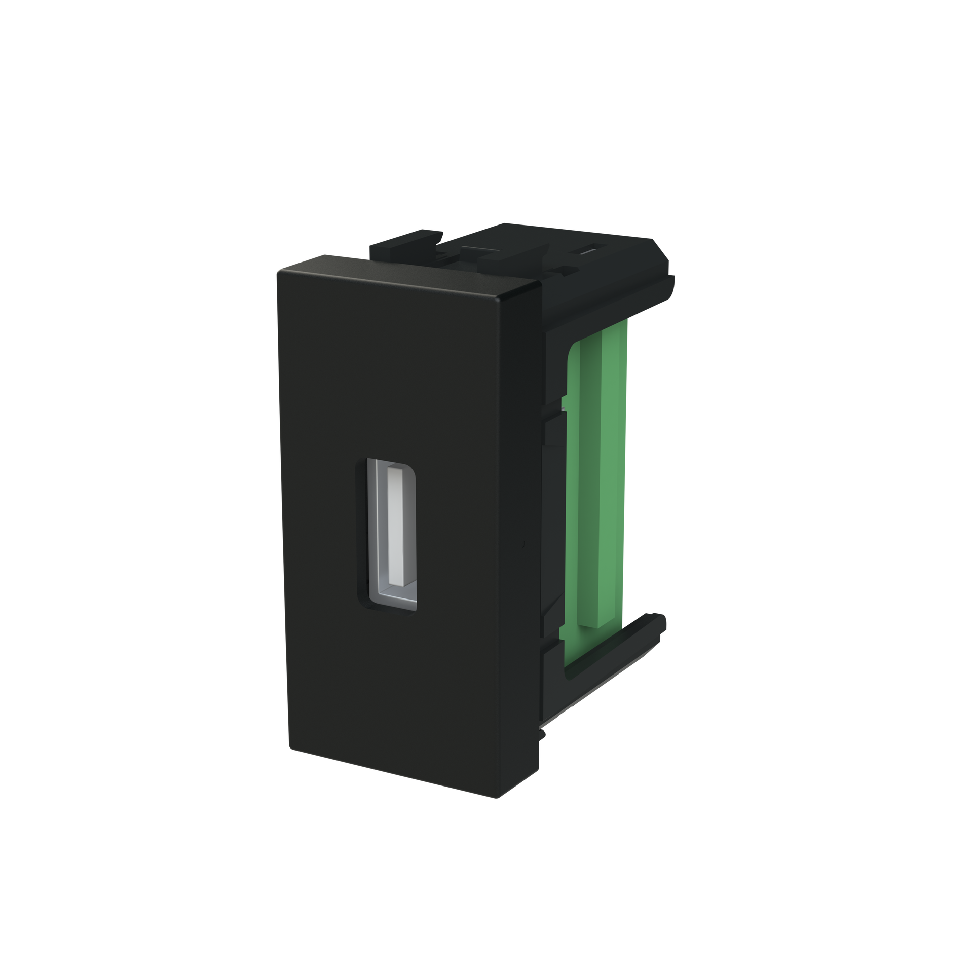 Insert/cover Usb 1 gang Black - Zenit S – Immagine 3 di 3