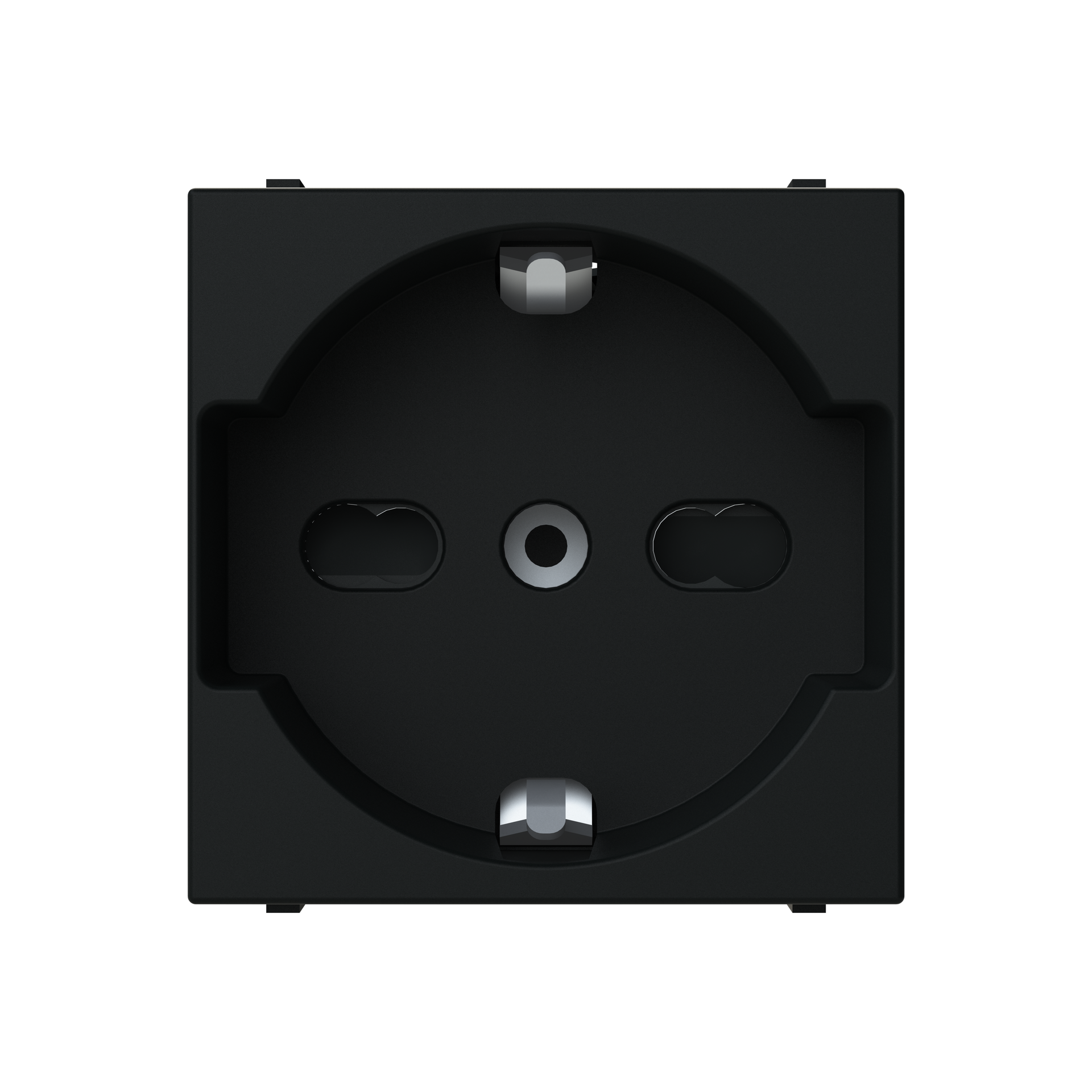 Socket outlet DE/IT Matt Black - Zenit – Immagine 2 di 3