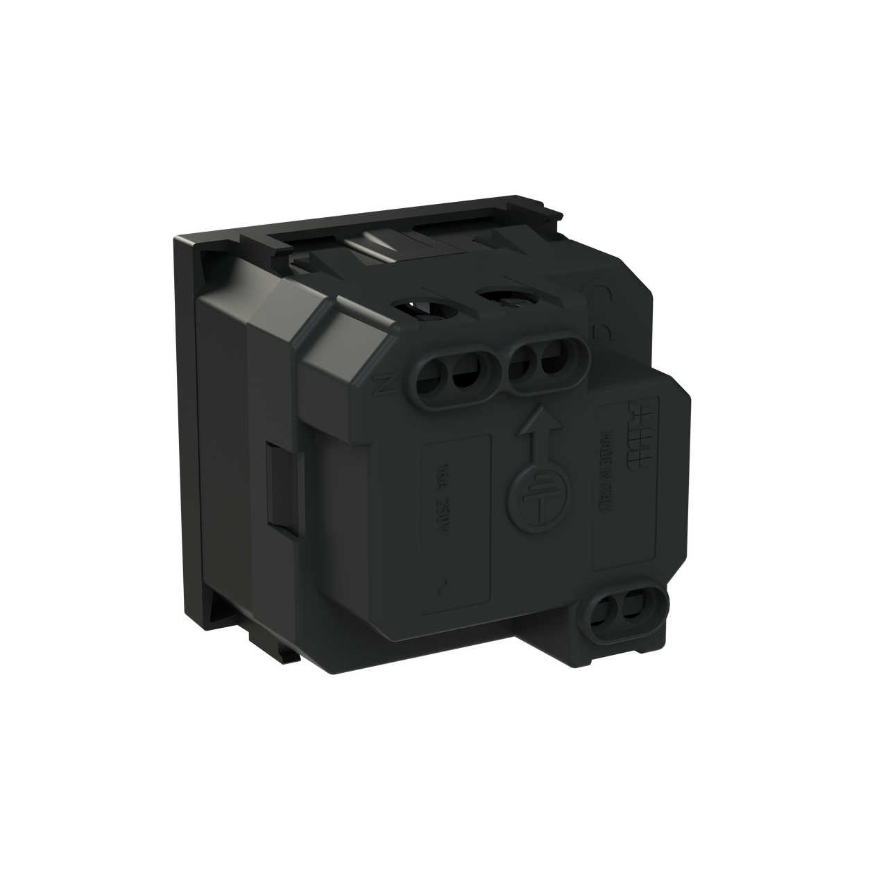 Socket outlet DE/IT Matt Black - Zenit