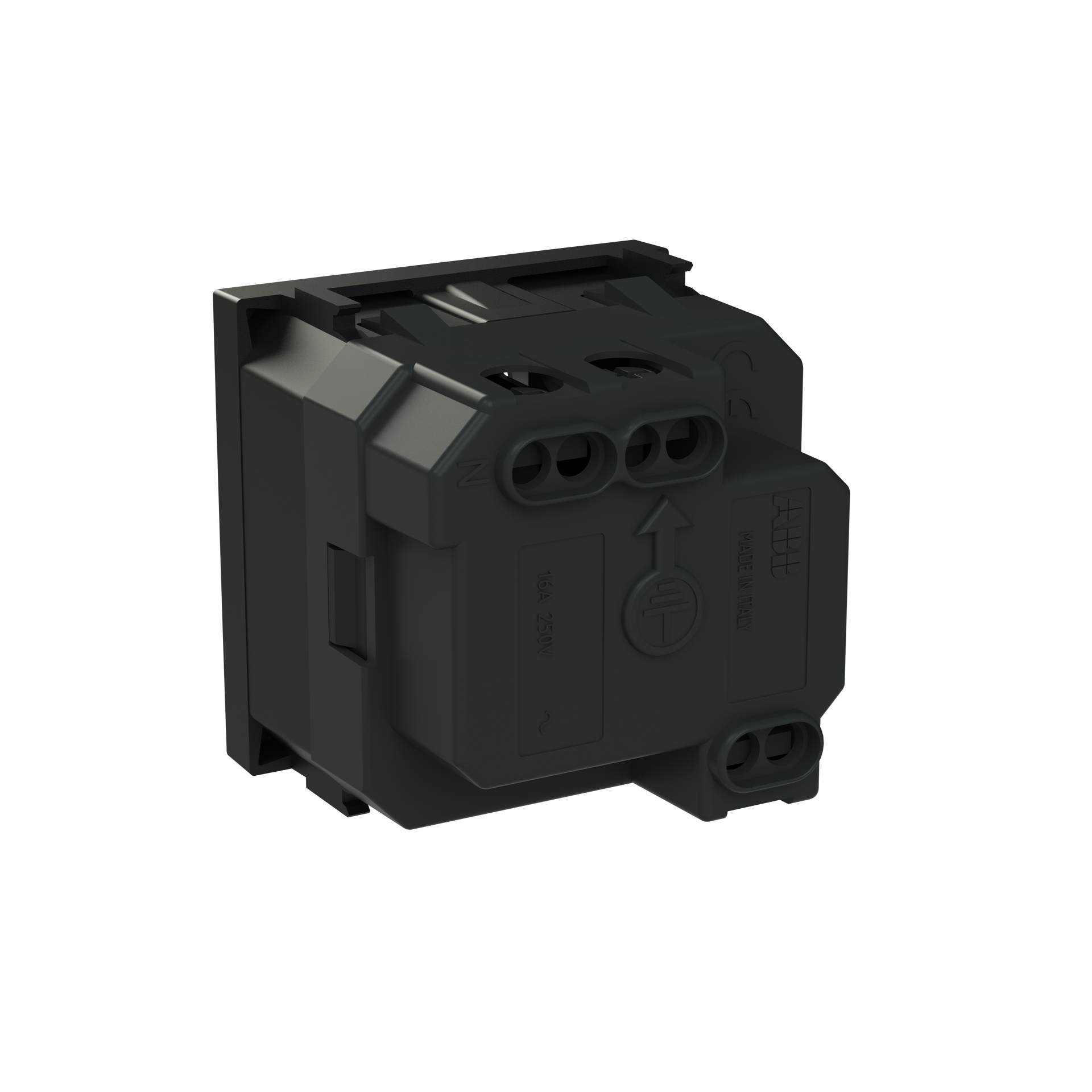 Socket outlet DE/IT Matt Black - Zenit