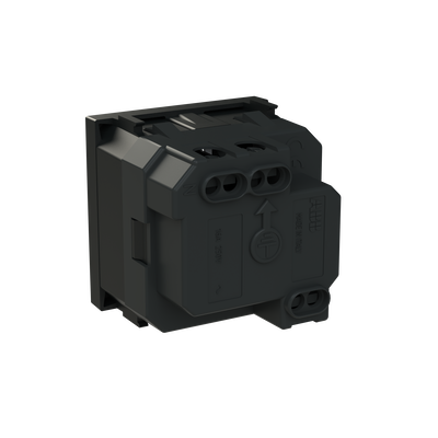 Socket outlet DE/IT Matt Black - Zenit