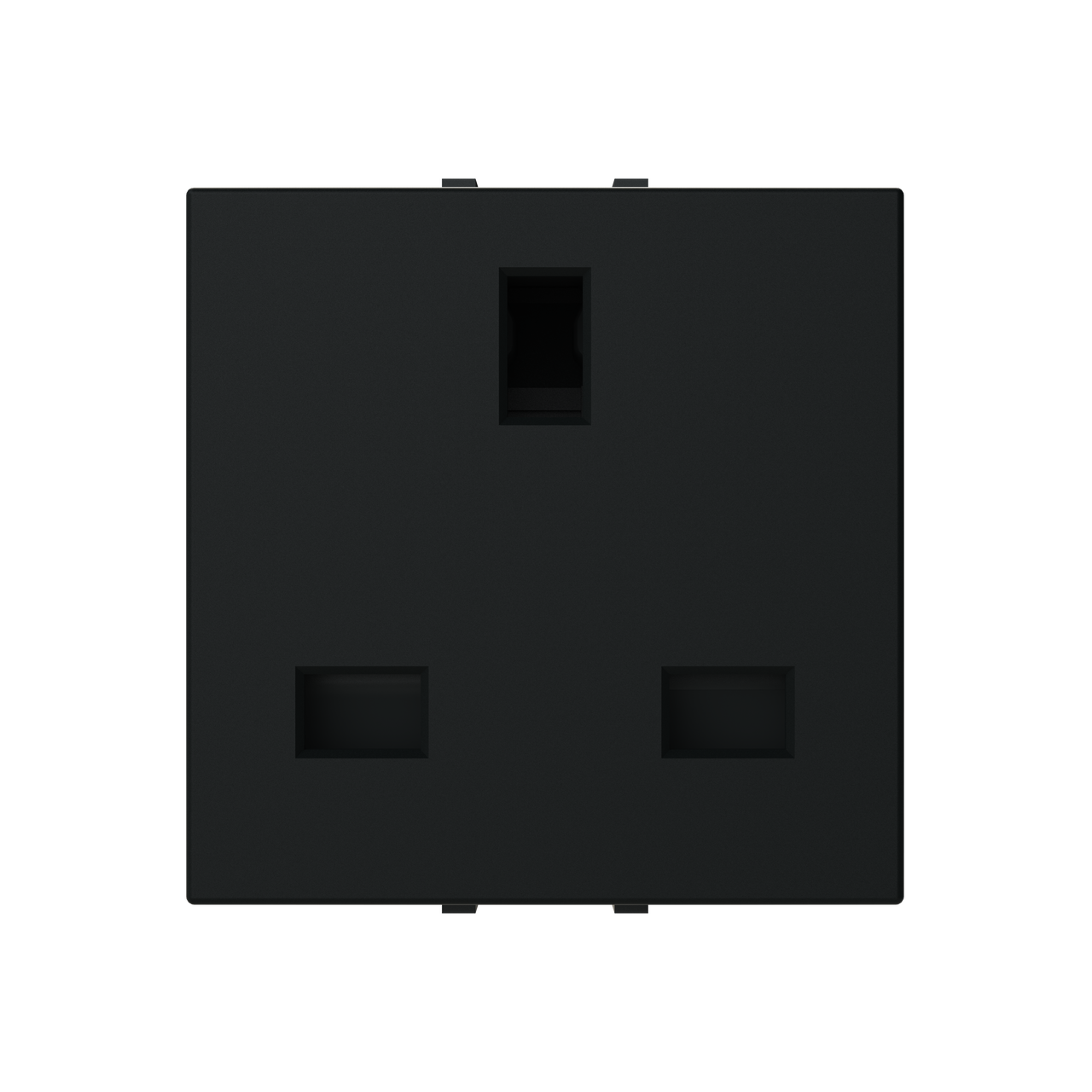 Socket outlet insert/cover Without imprint Black - Zenit S
