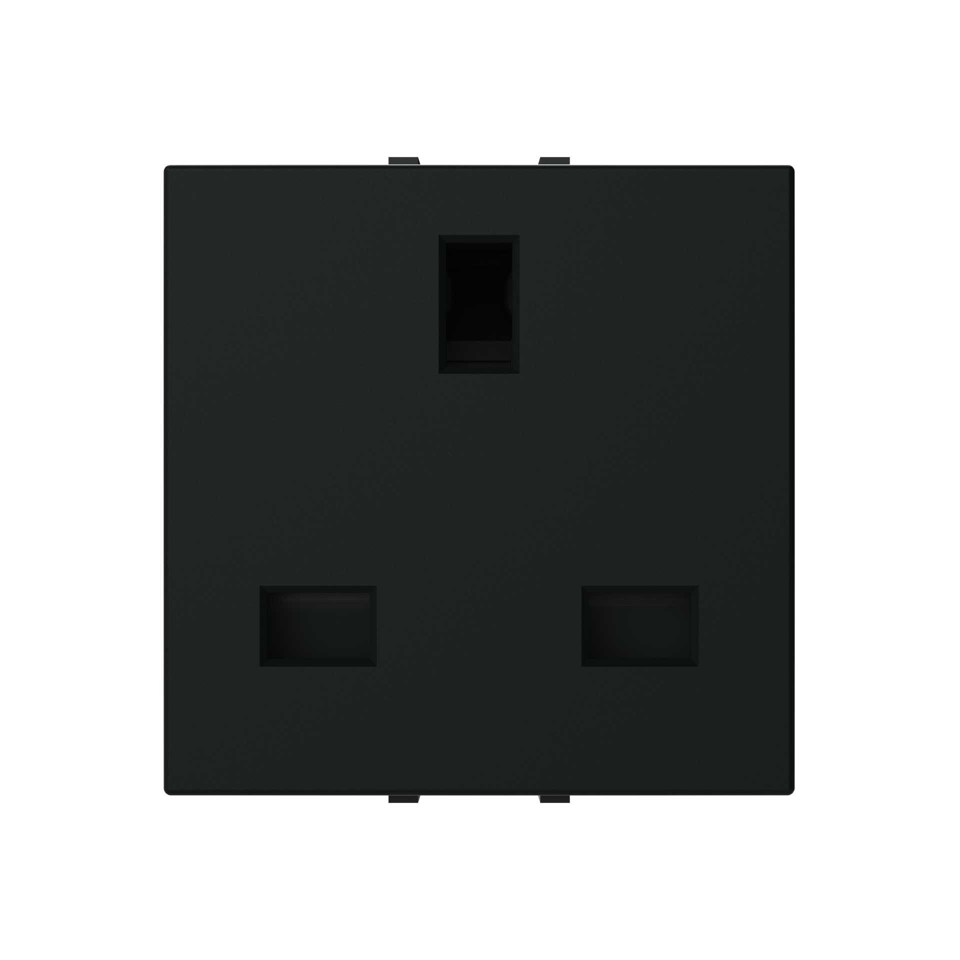 Socket outlet insert/cover Without imprint Black - Zenit S