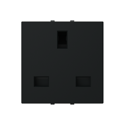Socket outlet insert/cover Without imprint Black - Zenit S