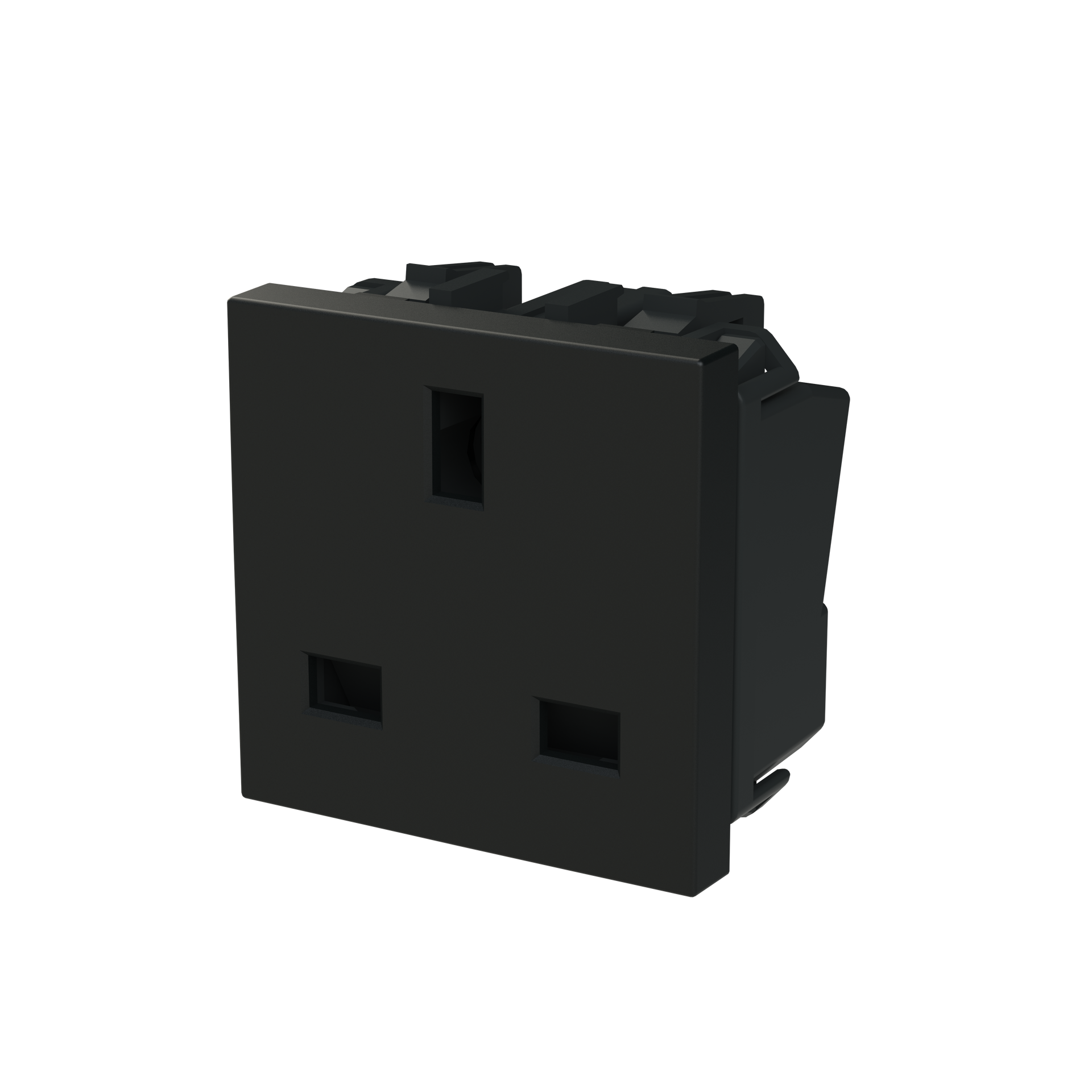 Socket outlet insert/cover Without imprint Black - Zenit S – Immagine 3 di 3