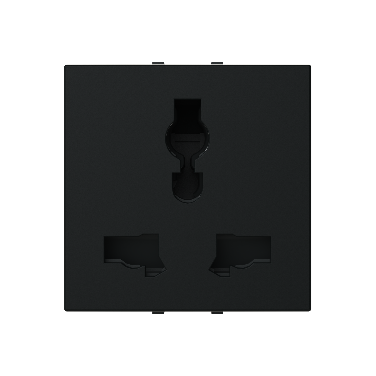 Socket outlet insert/cover Without imprint Black - Zenit S