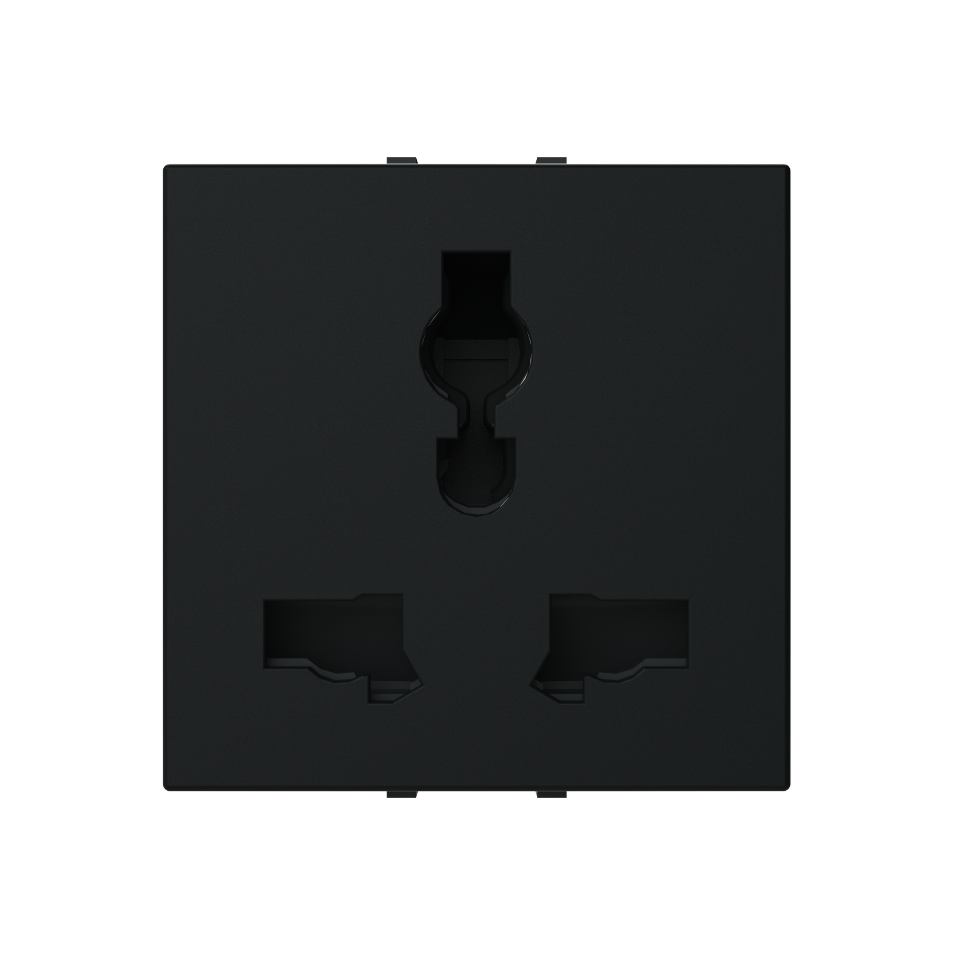Socket outlet insert/cover Without imprint Black - Zenit S