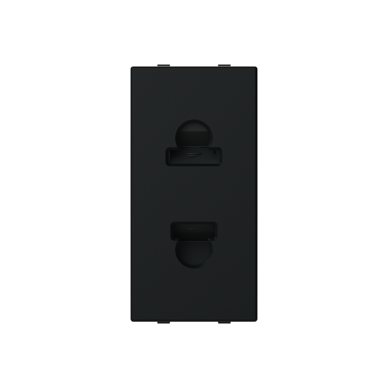 Socket outlet insert/cover Without imprint Black - Zenit S – Immagine 3 di 3