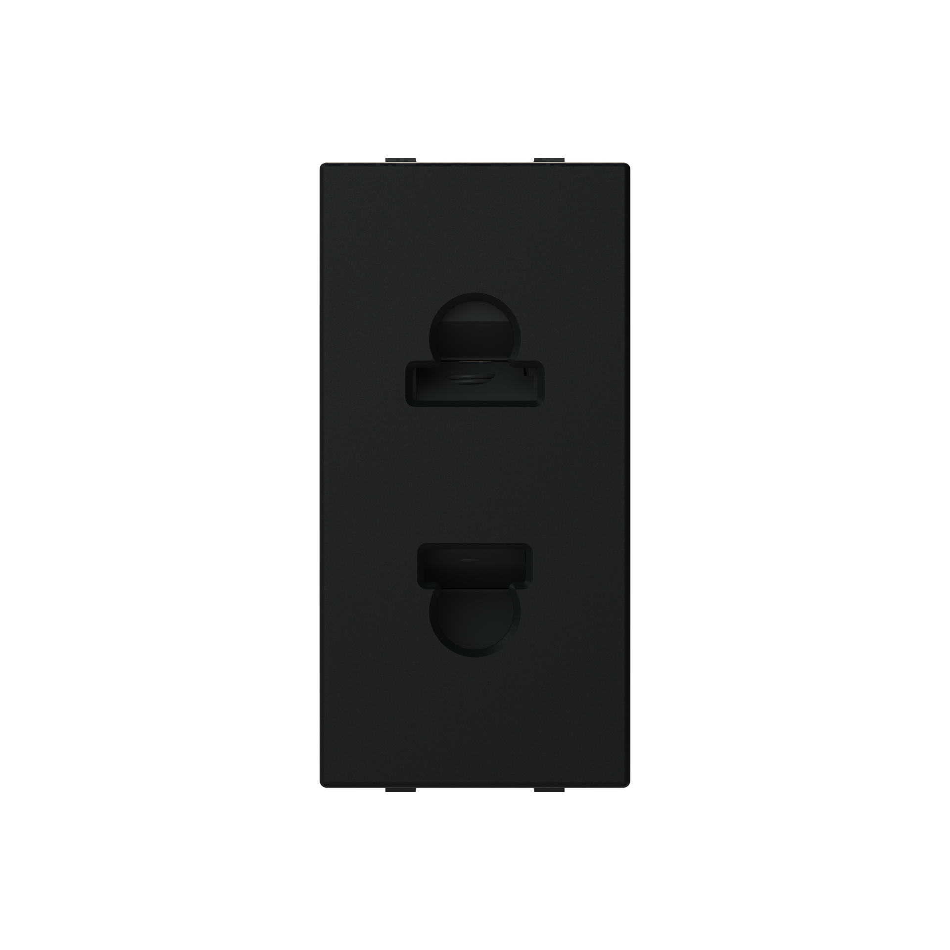 Socket outlet insert/cover Without imprint Black - Zenit S – Immagine 3 di 3