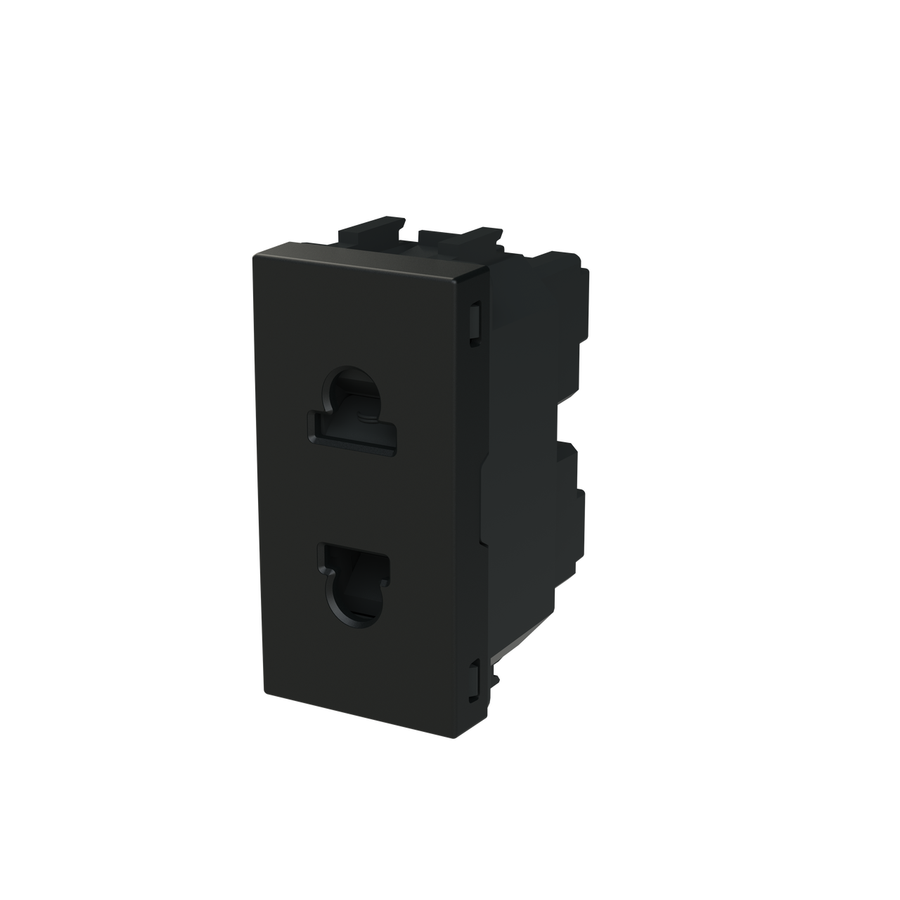 Socket outlet insert/cover Without imprint Black - Zenit S