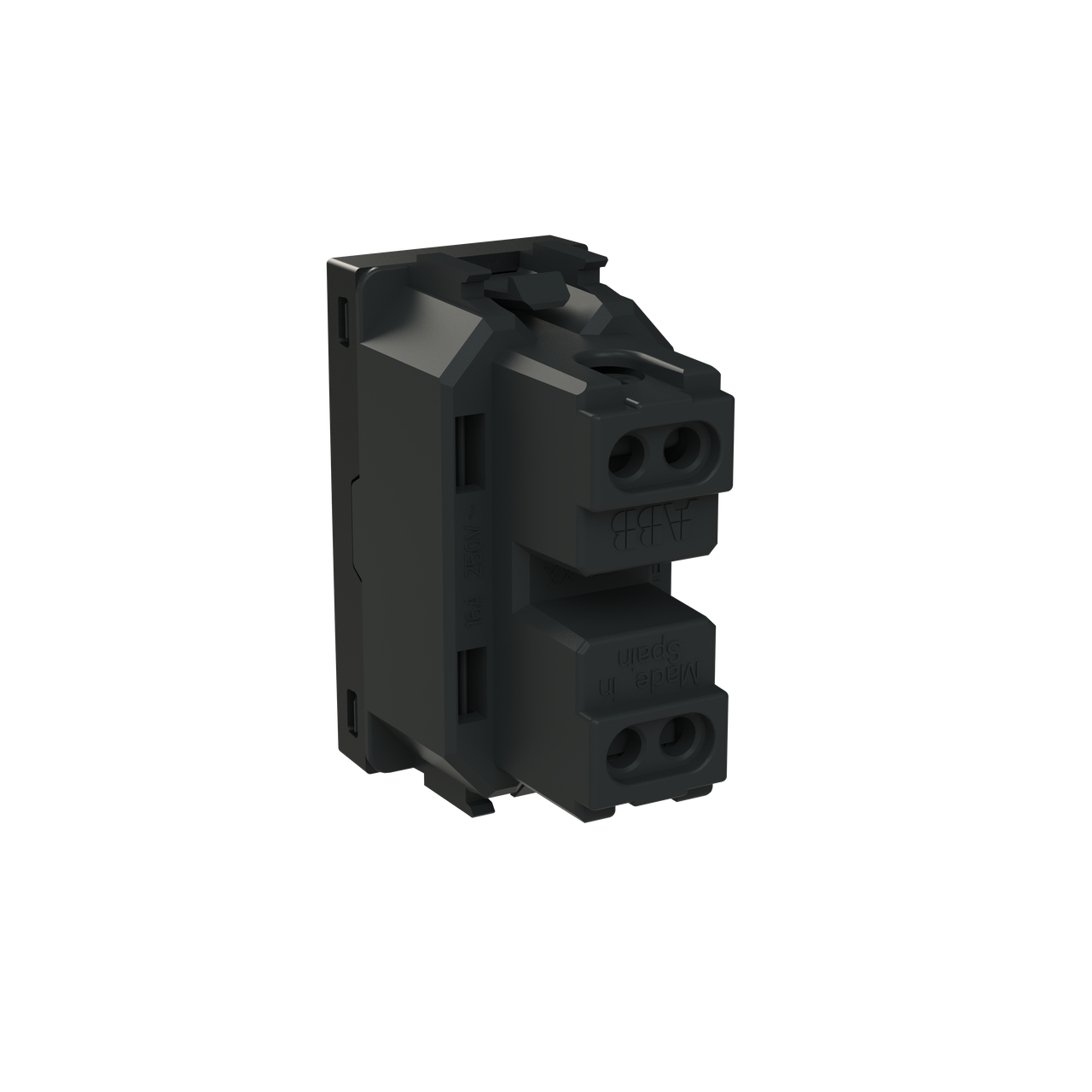 Socket outlet insert/cover Without imprint Black - Zenit S – Immagine 2 di 3