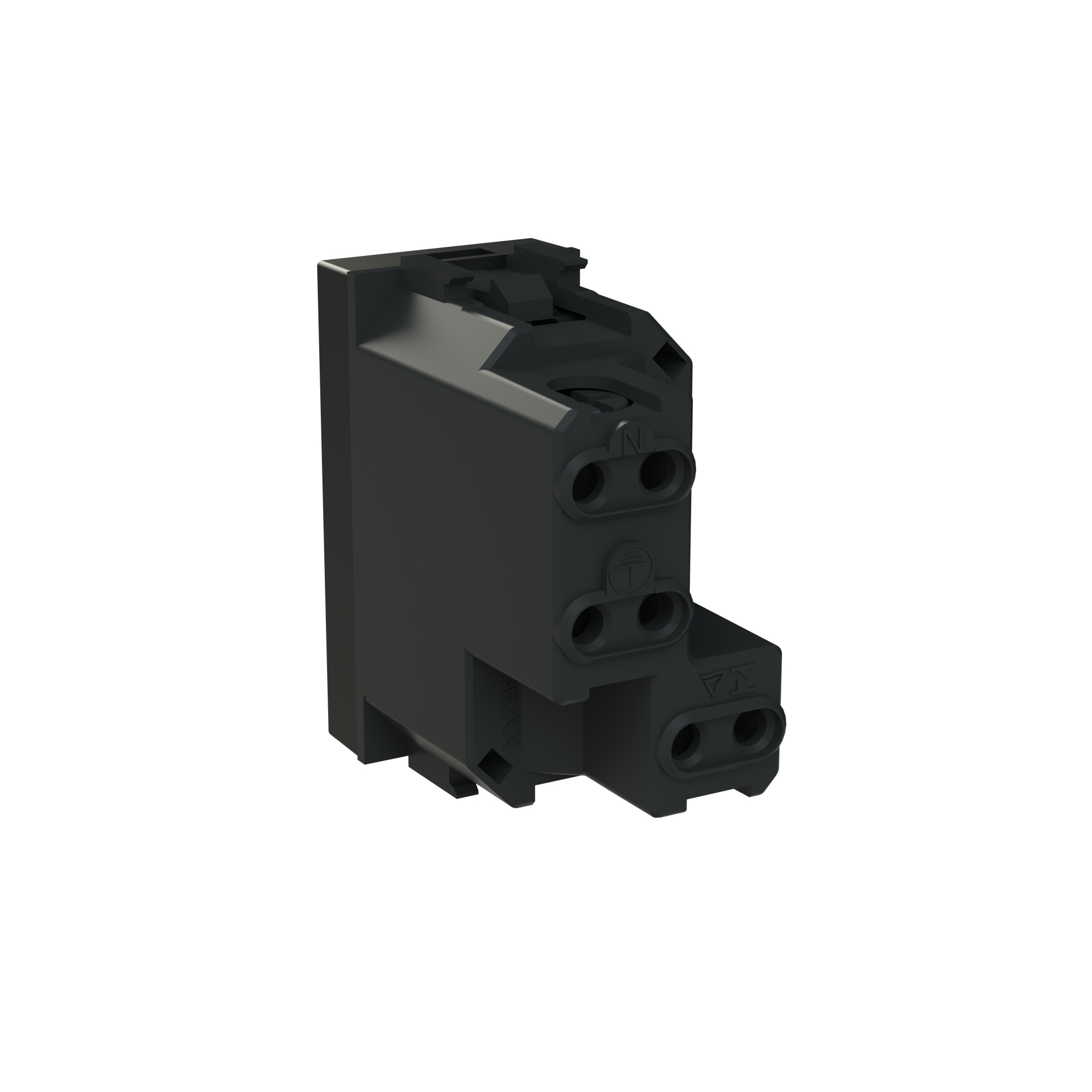 Socket outlet BR Matt Black - Zenit