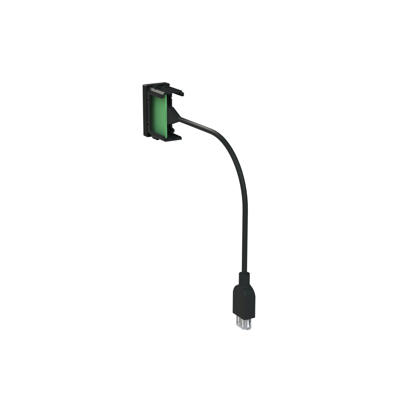 Insert/cover Usb 1 gang Black - Zenit S – Immagine 2 di 3