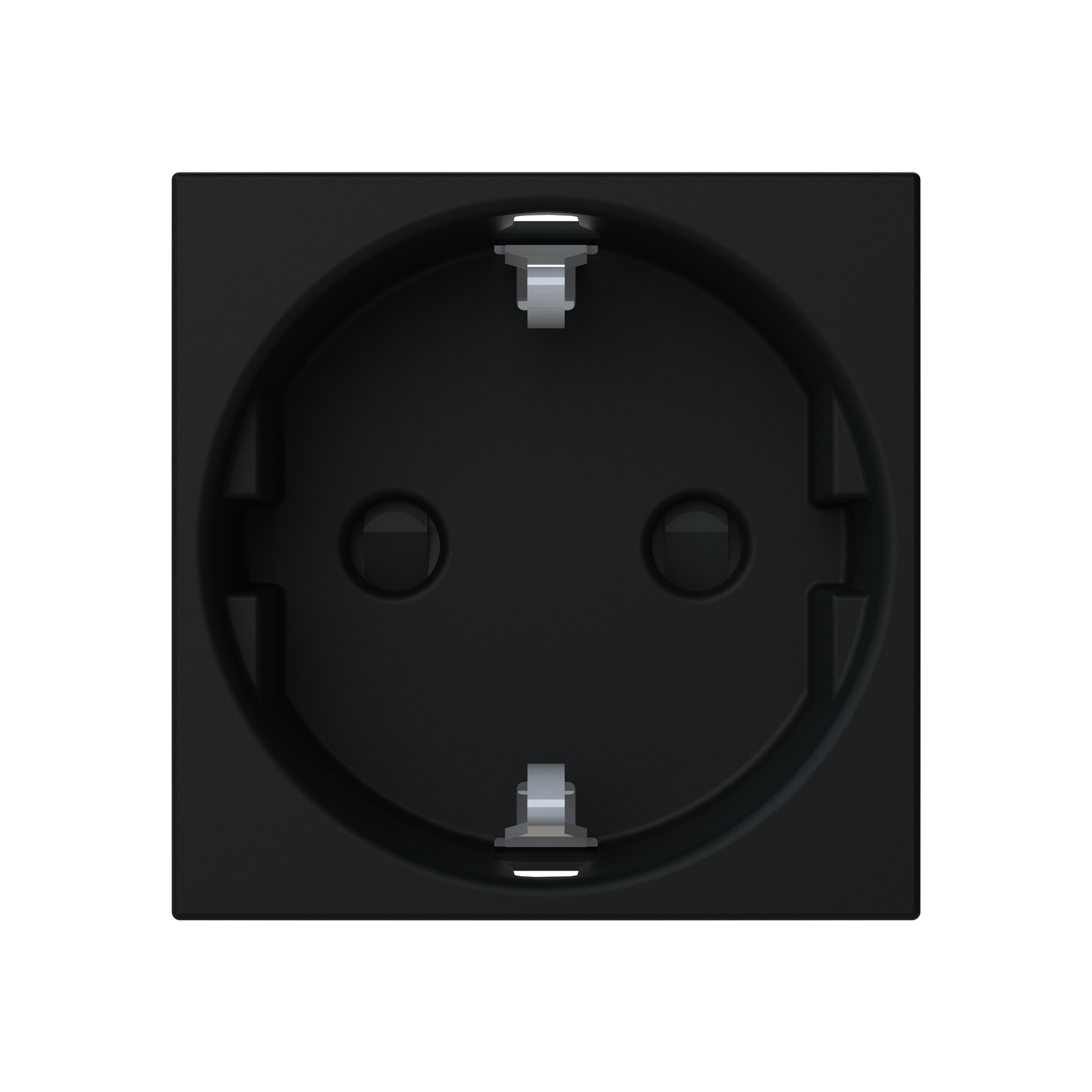 Socket outlet insert/cover Without imprint Black - Zenit S – Immagine 2 di 3
