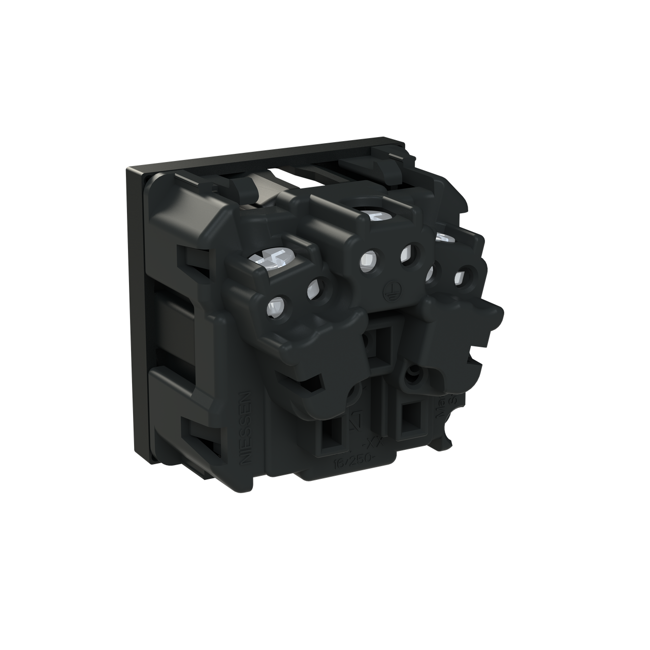 Socket outlet insert/cover Without imprint Black - Zenit S