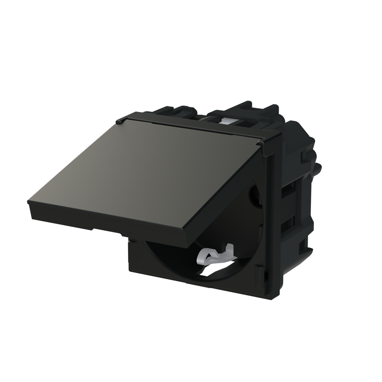 Socket outlet insert/cover Without imprint Black - Zenit S
