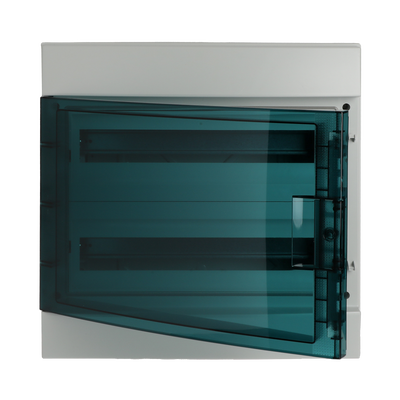 Parete IP65  MISTRAL65, Surface mounting, 36 modules, 2 row(s), IP65,  Door: Single, Plastic, Transparent, Dimensions: 435 mm x 430 mm x 155 mm