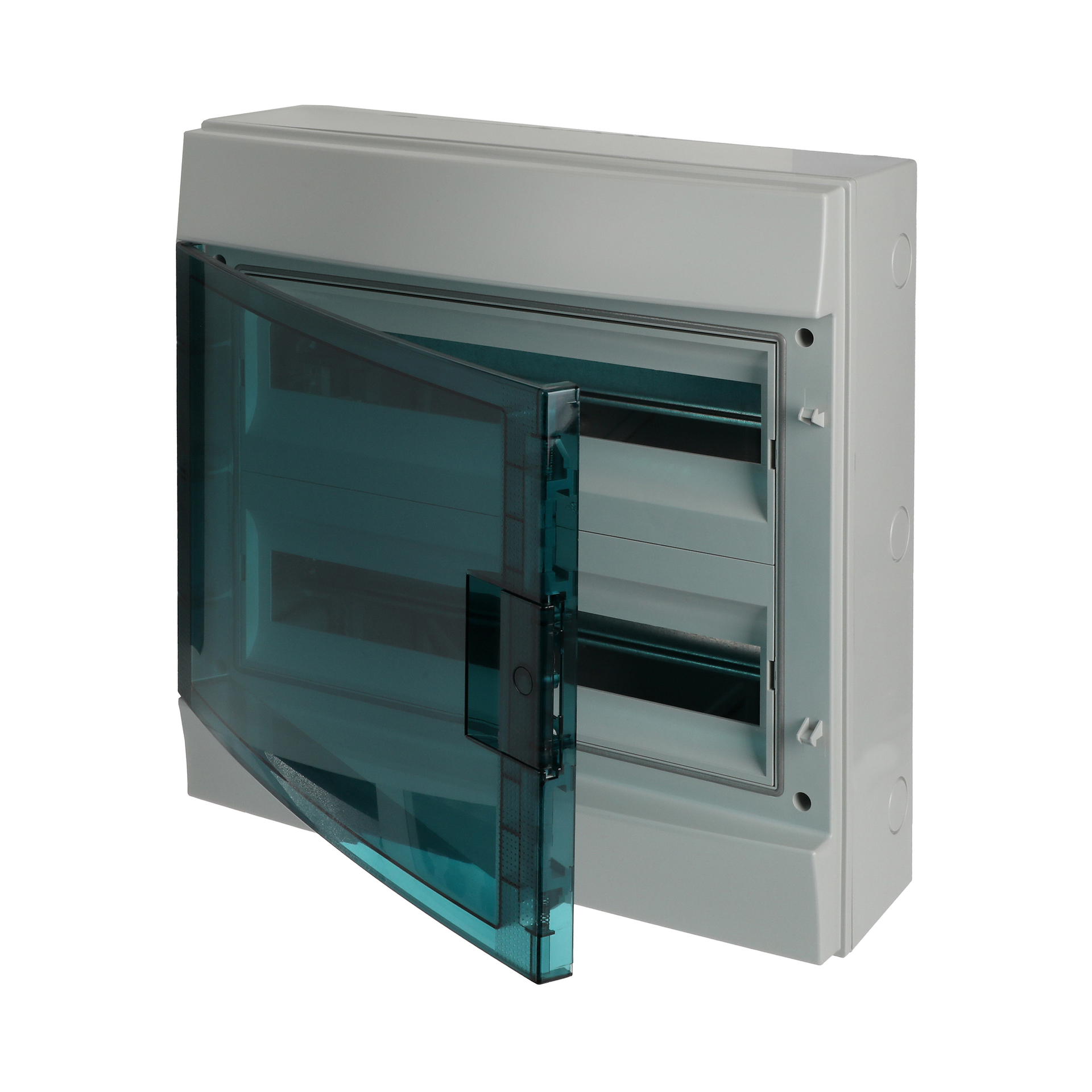 Parete IP65  MISTRAL65, Surface mounting, 36 modules, 2 row(s), IP65,  Door: Single, Plastic, Transparent, Dimensions: 435 mm x 430 mm x 155 mm – Immagine 3 di 3