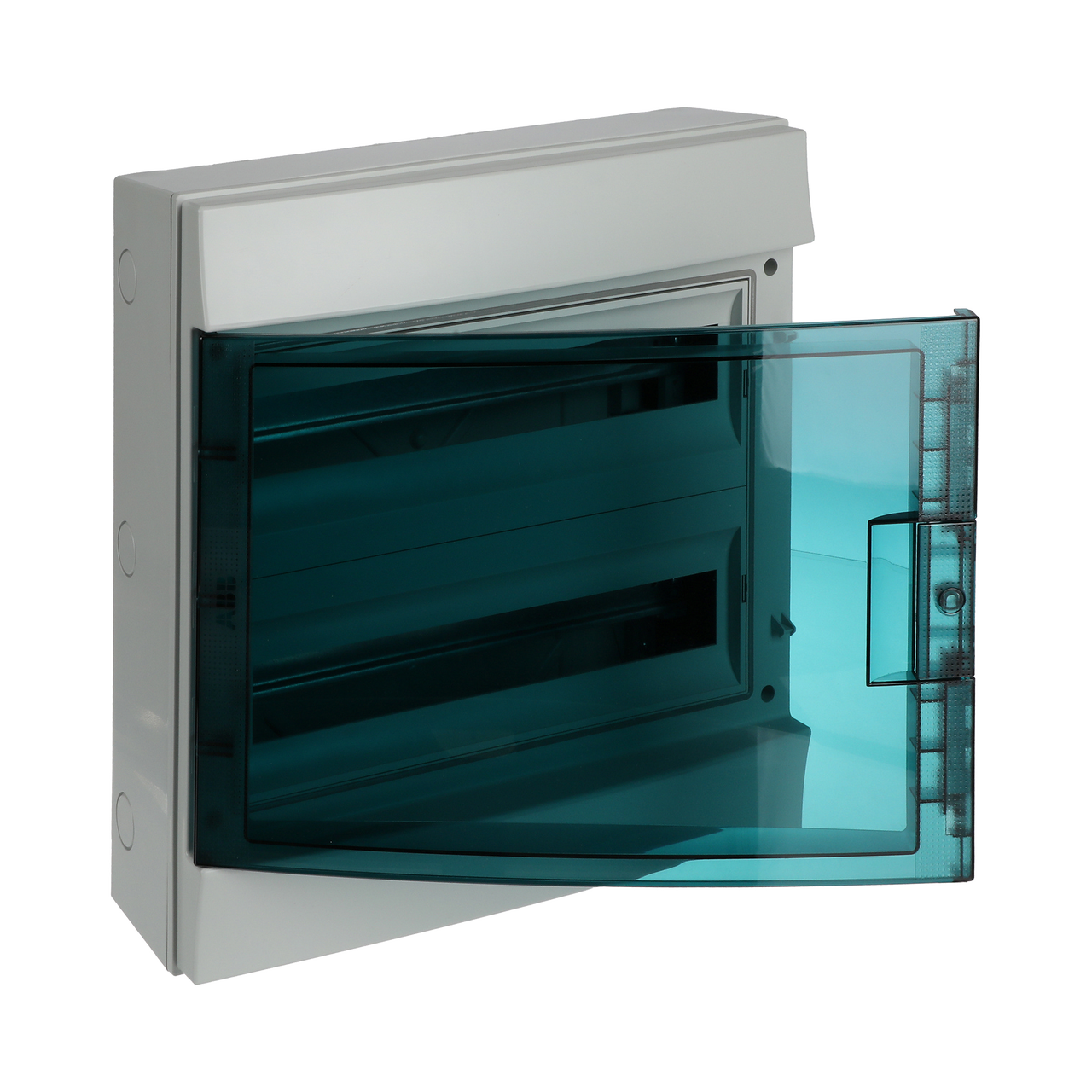 Parete IP65  MISTRAL65, Surface mounting, 36 modules, 2 row(s), IP65,  Door: Single, Plastic, Transparent, Dimensions: 435 mm x 430 mm x 155 mm – Immagine 2 di 3