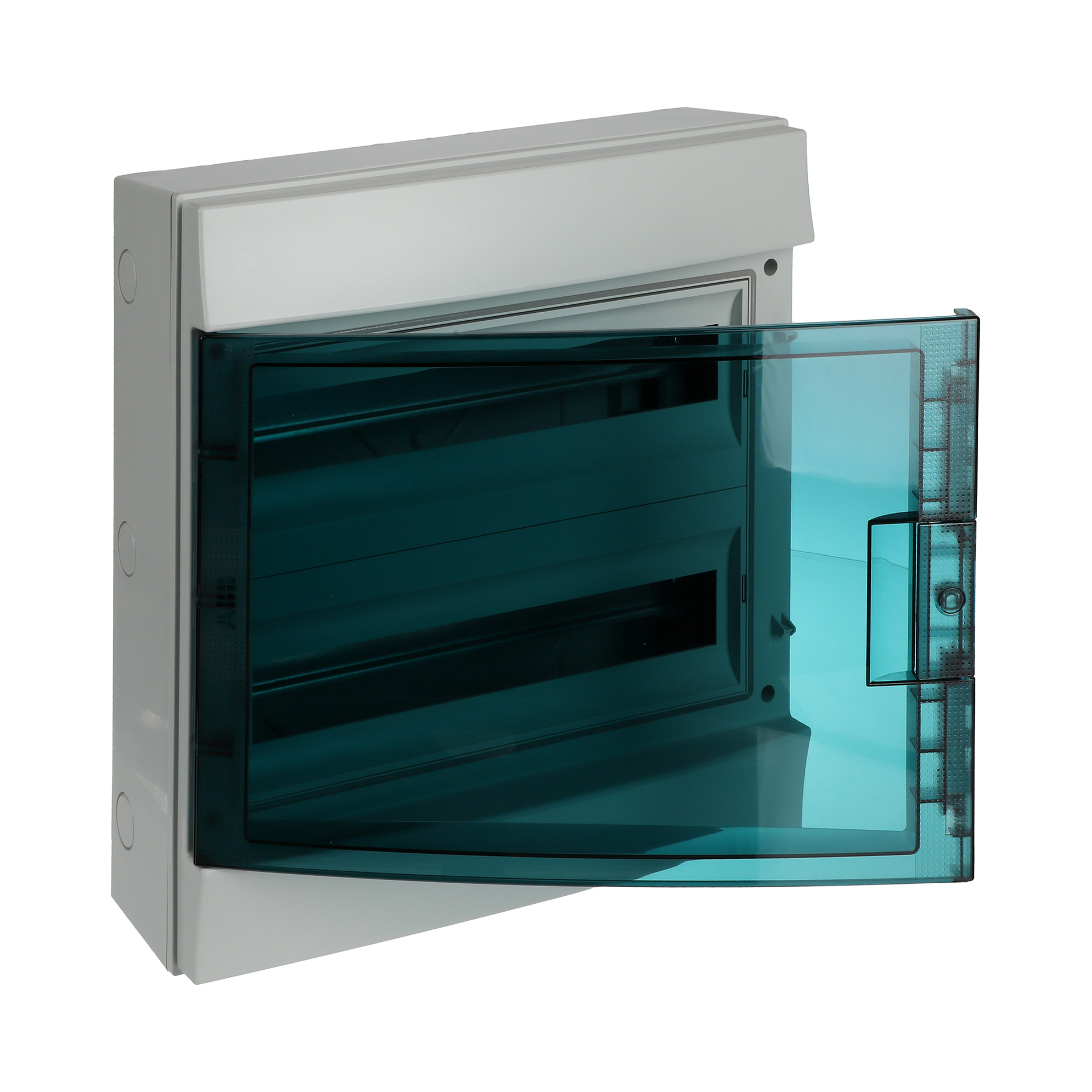 Parete IP65  MISTRAL65, Surface mounting, 36 modules, 2 row(s), IP65,  Door: Single, Plastic, Transparent, Dimensions: 435 mm x 430 mm x 155 mm – Immagine 2 di 3