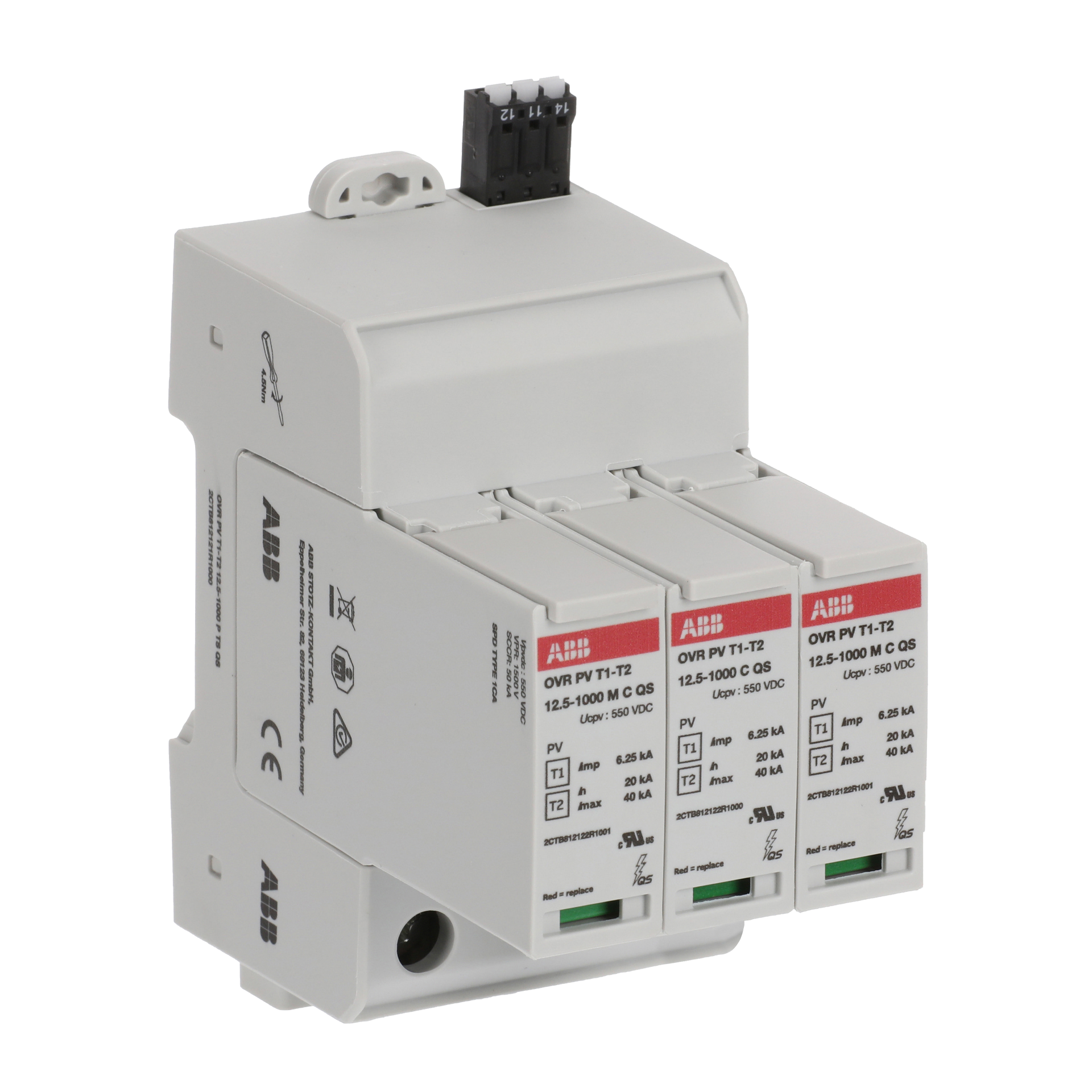 OVR PV T1-T2 12.5-1000 P TS QS  Surge Protective Device – Immagine 2 di 3