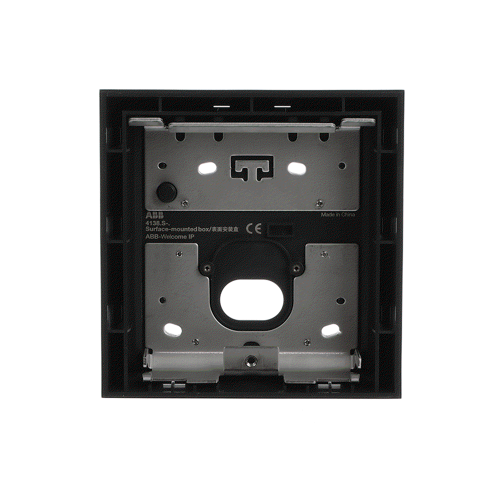 SCATOLA DA PARETE NERA 1X1 41381S-B, 1/1, Nero