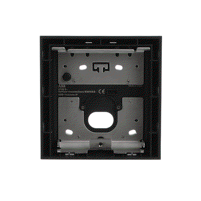 SCATOLA DA PARETE NERA 1X1 41381S-B, 1/1, Nero