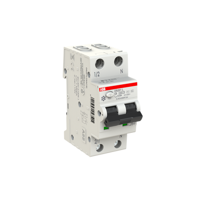 Interruttori magnetotermici differenziali DS201 DS201 L - 1P+N - 30 mA - 6 A - C - Type AC