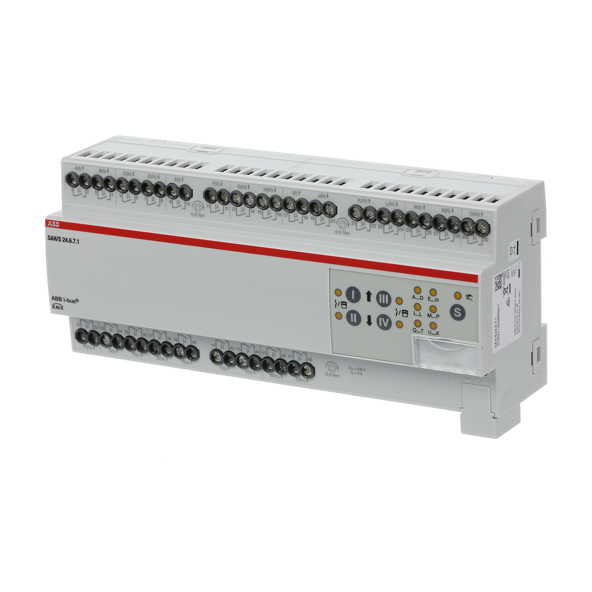 SAH/S24.6.7.1 Attuatore di commutazione/tapparelle, 24 canali, 6 A, MDRC – Immagine 4 di 4