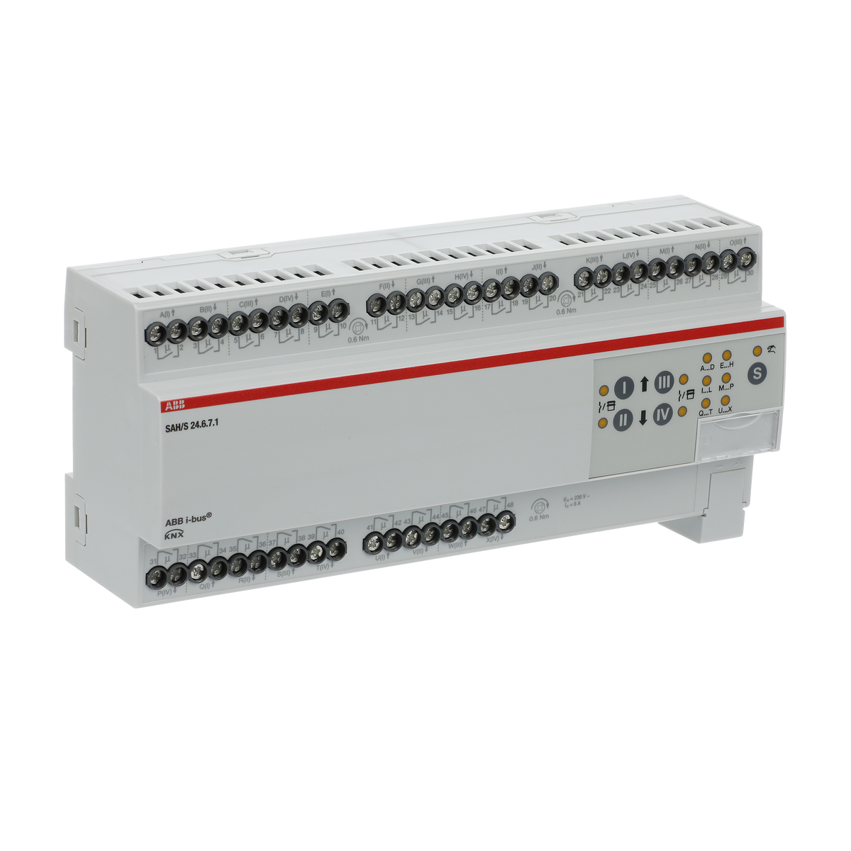 SAH/S24.6.7.1 Attuatore di commutazione/tapparelle, 24 canali, 6 A, MDRC – Immagine 3 di 4