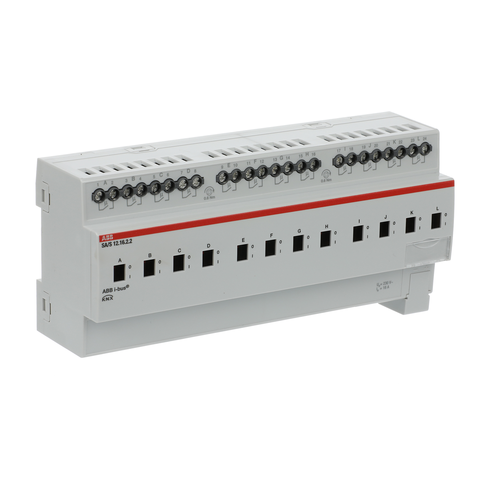 SA/S12.16.2.2 Attuatore di commutazione, 12 canali, 16 A, MDRC – Immagine 2 di 3
