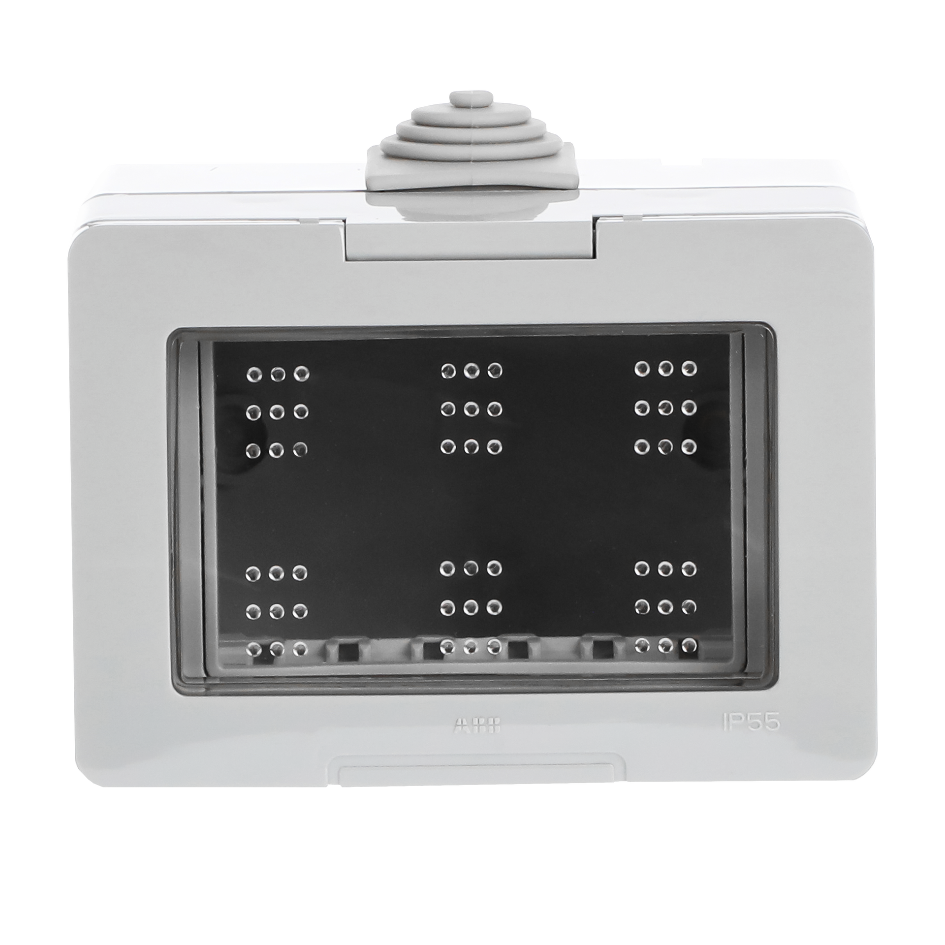 Scatola da parete 3-gang Grigio - Zenit Waterproof – Immagine 2 di 3