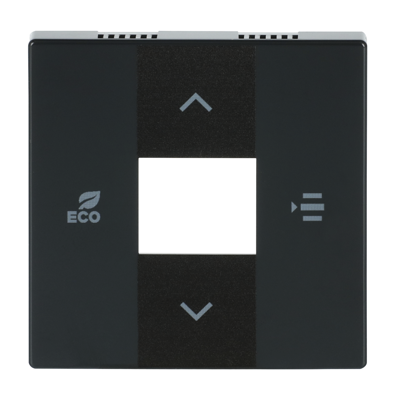 Cover plate Symbols "up, down, ECO, menu" 2gang anthracite - Platform 63