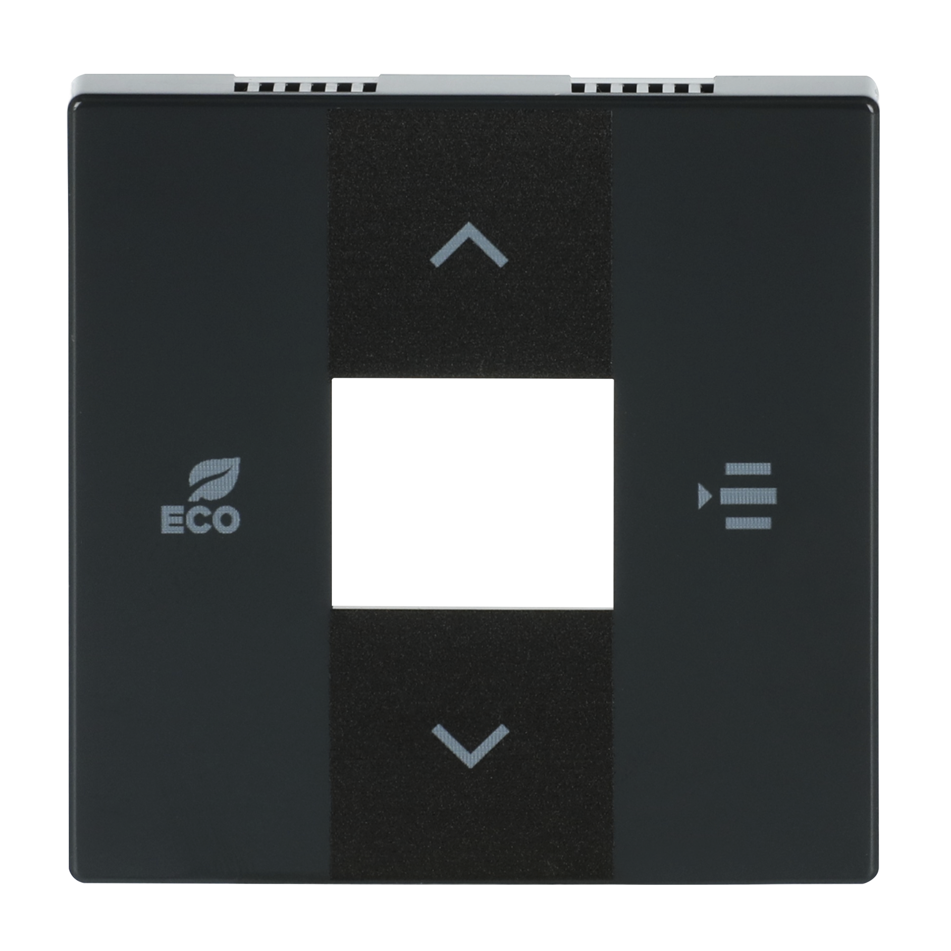 Cover plate Symbols "up, down, ECO, menu" 2gang anthracite - Platform 63