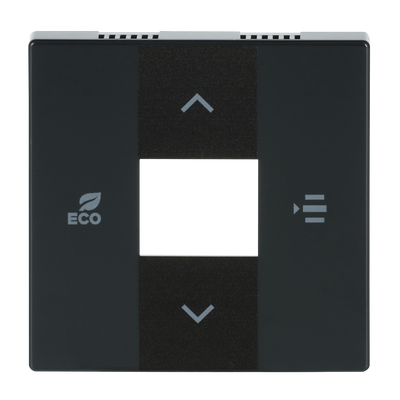 Cover plate Symbols "up, down, ECO, menu" 2gang anthracite - Platform 63
