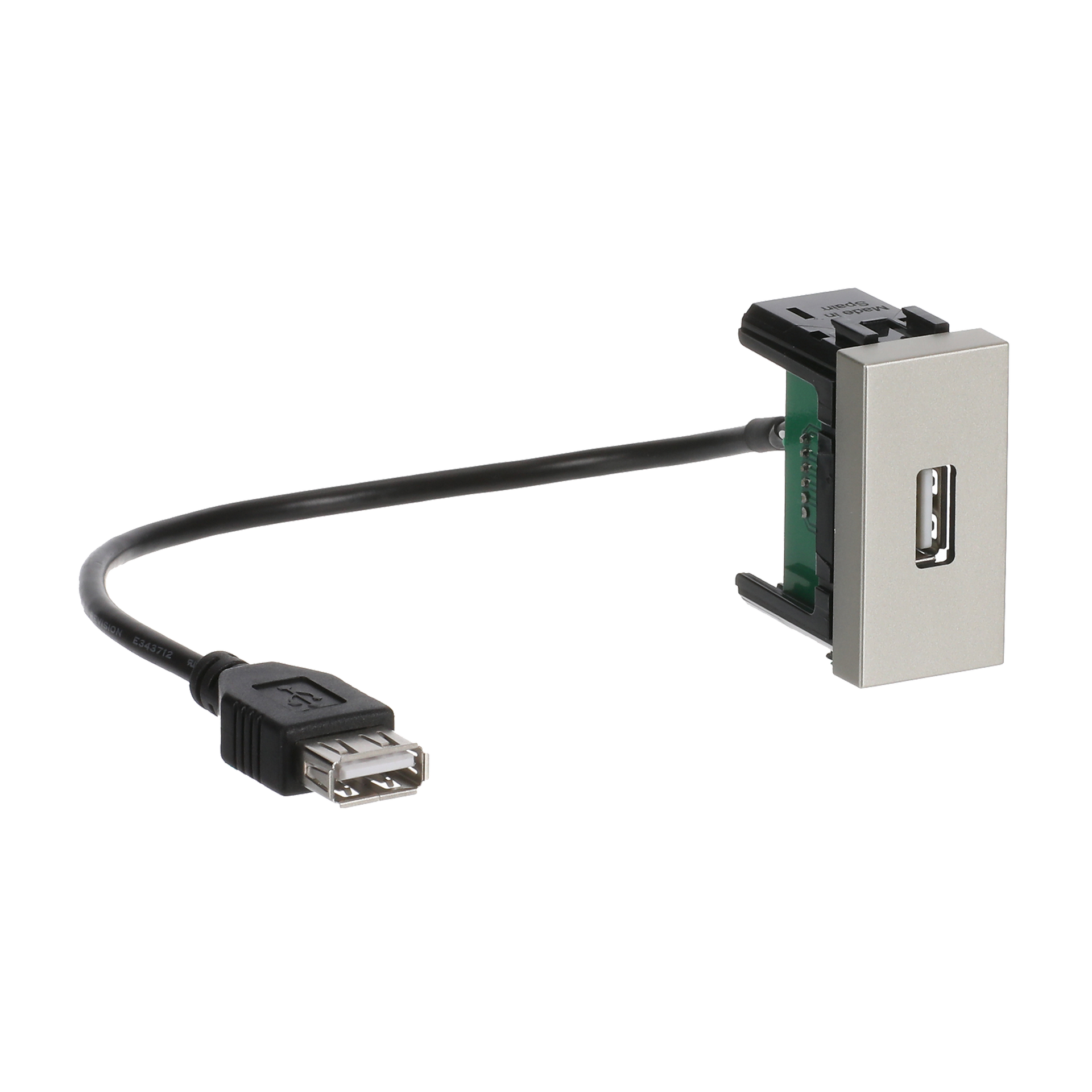Presa USB Usb 1 gang Champagne - Zenit – Immagine 3 di 4