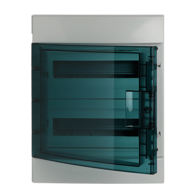 Parete IP65  MISTRAL65, Surface mounting, 24 modules, 2 row(s), IP65,  Door: Single, Plastic, Transparent, Dimensions: 435 mm x 320 mm x 155 mm